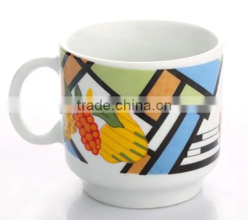 High Quality Ceramic Porcelain Cup Mug with Custom Decor