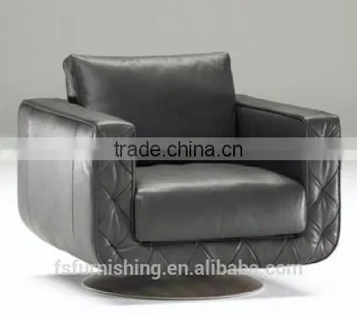 JR8014 100% top grain cow grey leather sofa low back fashionable contemporary couch