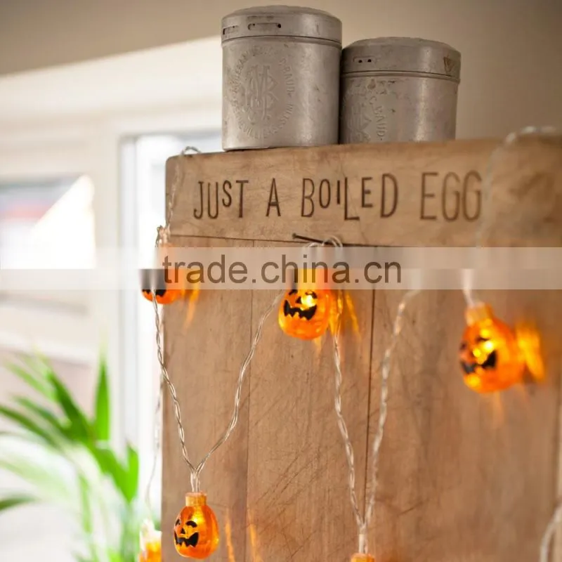 10 Halloween Pumpkin Battery Operated LED Fairy Lights