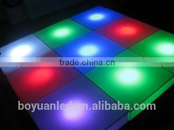 fashionable dance hall floor panel colorful interactive led flooring