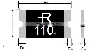 SMD 1812 PPTC Resetable thermal Fuse