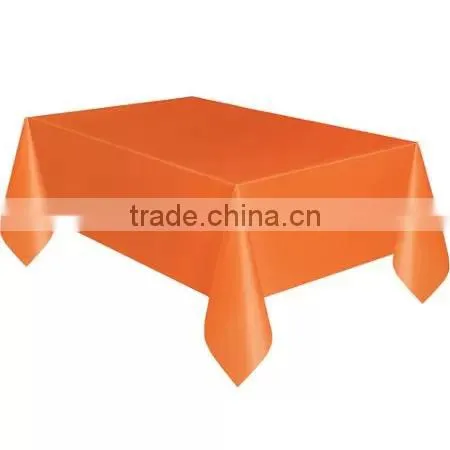 PEVA/EVA Plastic Table Cloth Golden Orange