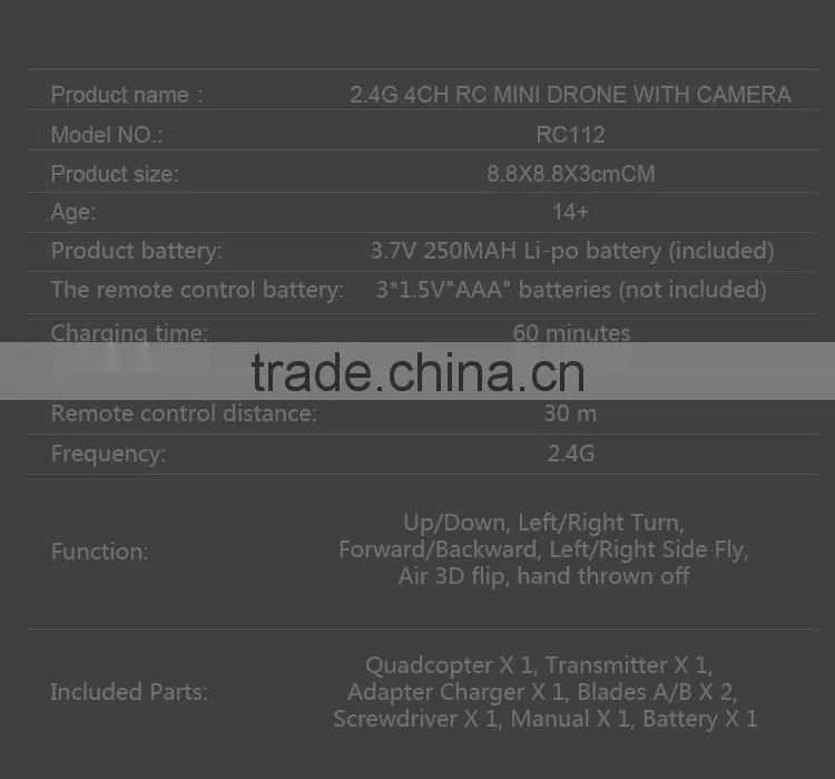 Mini Drones with Camera WIFI Drone 1MP Camera