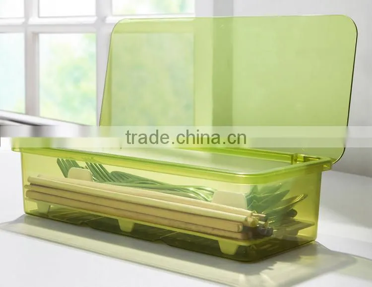 Custom Wholesale clear plastic storage box for chopsticks/plastic storage box/clear plastic storage box