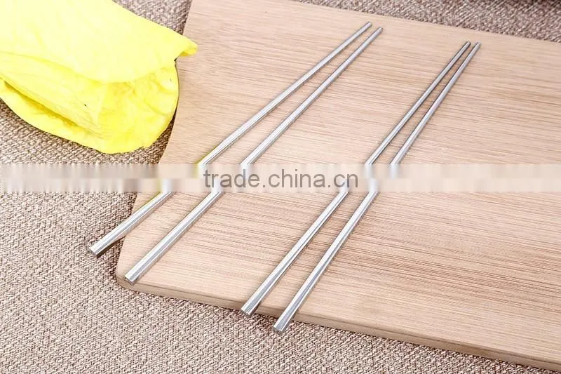 China Sale square Chopsticks New Stainless steel chopsticks