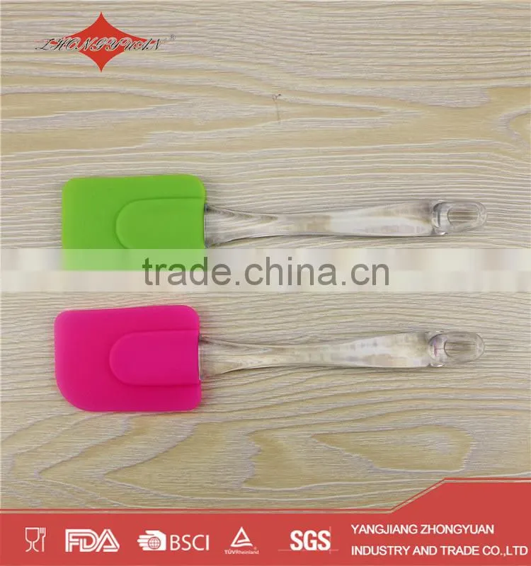 solid color silicone spatula for bakery tools