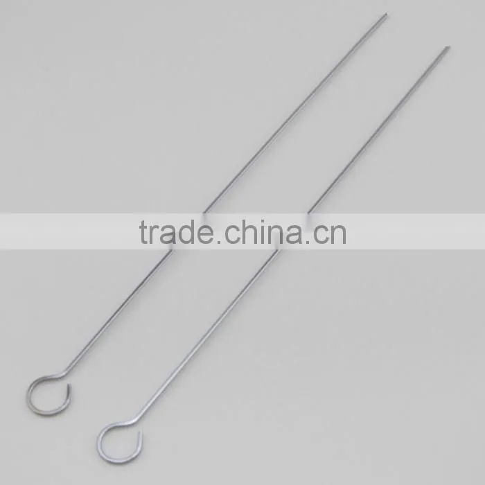 Ring-Tip Handle Stainless Steel Barbecue Skewers