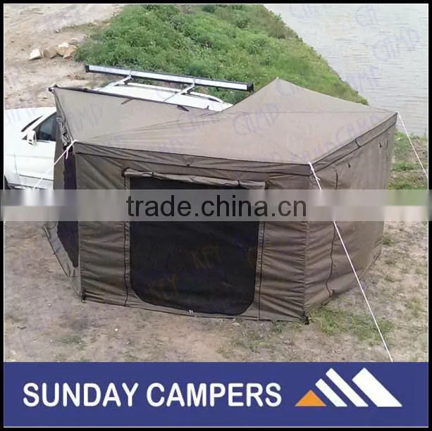4WD accessories family camping canvas car awning for sale
