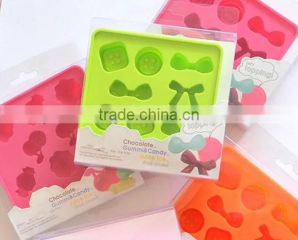 OEM factory cute shapes silicone ice cube tray