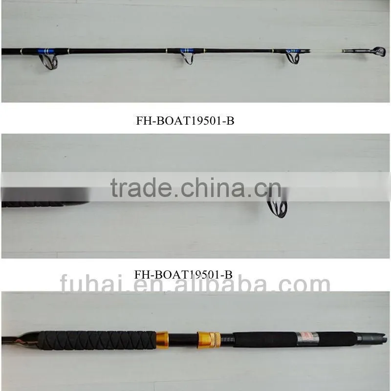 FH-BOAT19501-B Blue Bpat Fishing Rod with Wire Twined