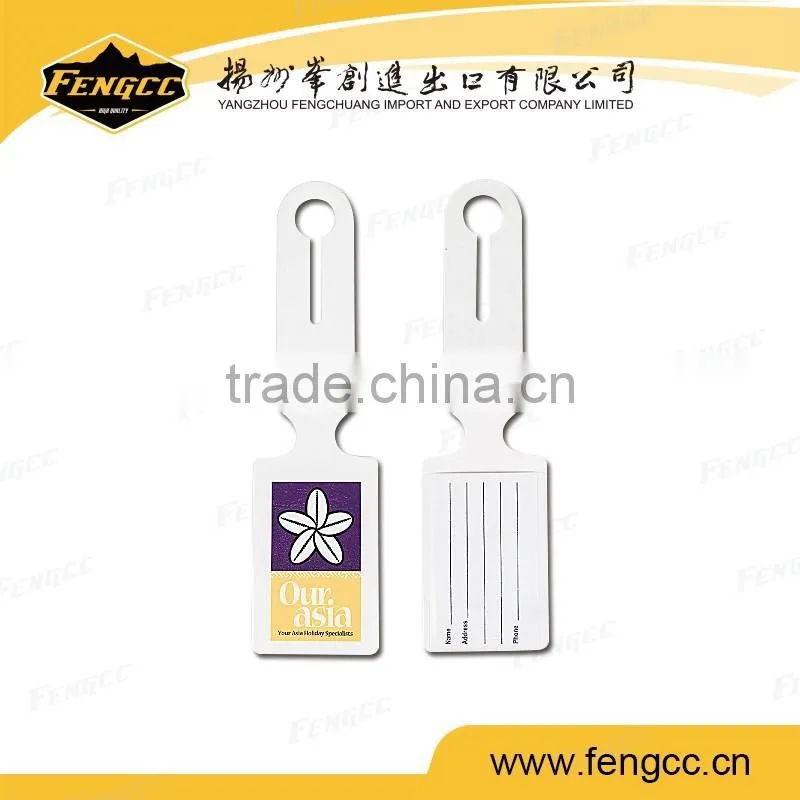Promotion cheap plastic luggage tags for custom logo