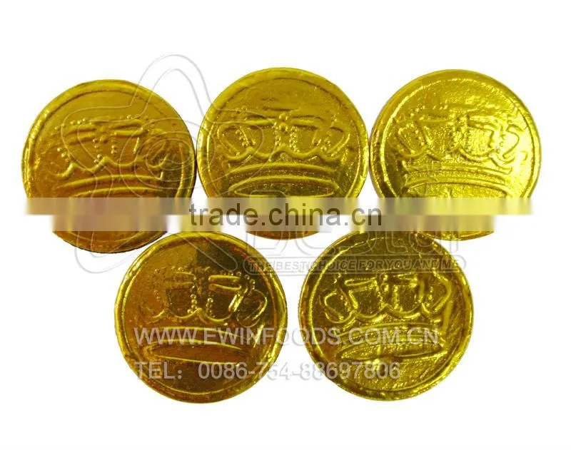 Gloden Coin Shape Bubble Gum