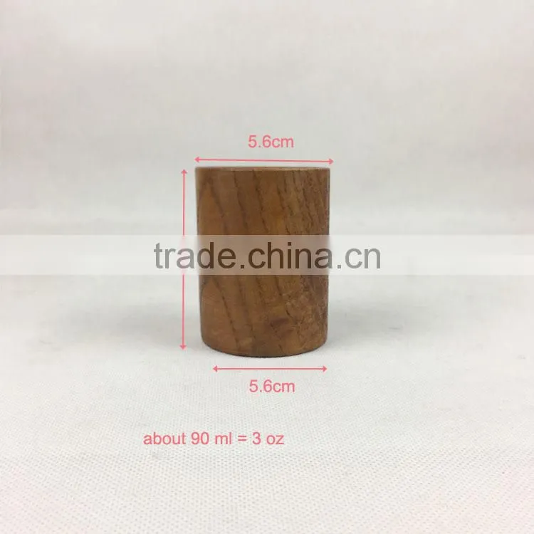 handmade wholesale wooden tea cup without handles