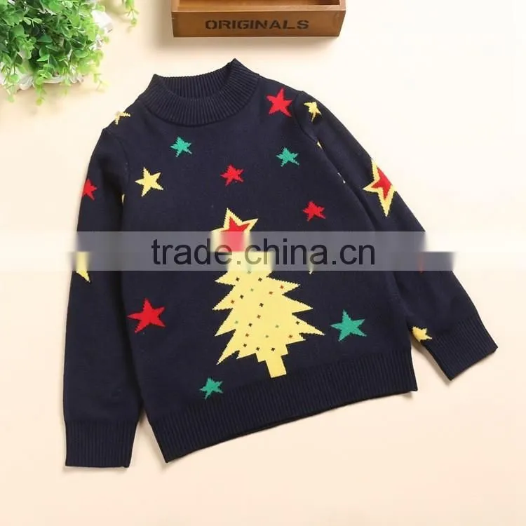 Pullover Unisex Christmas Tree 100% Cotton Ugly Christmas Sweater Jumpers