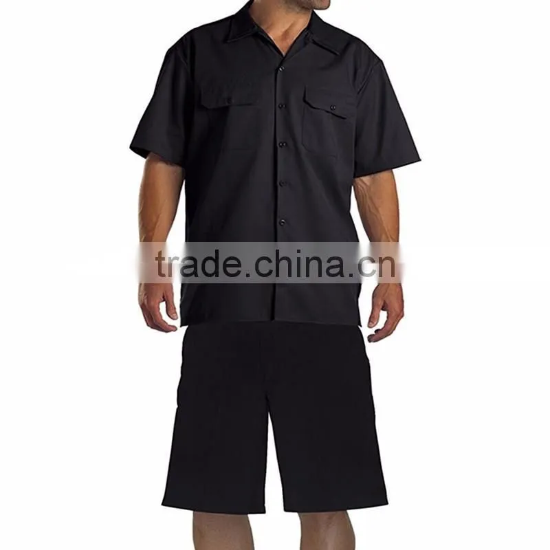 OEM High Quallity Mens' Uniforms Work Colorful Short Sleeve Work Wear Uniforms Shirts For Men