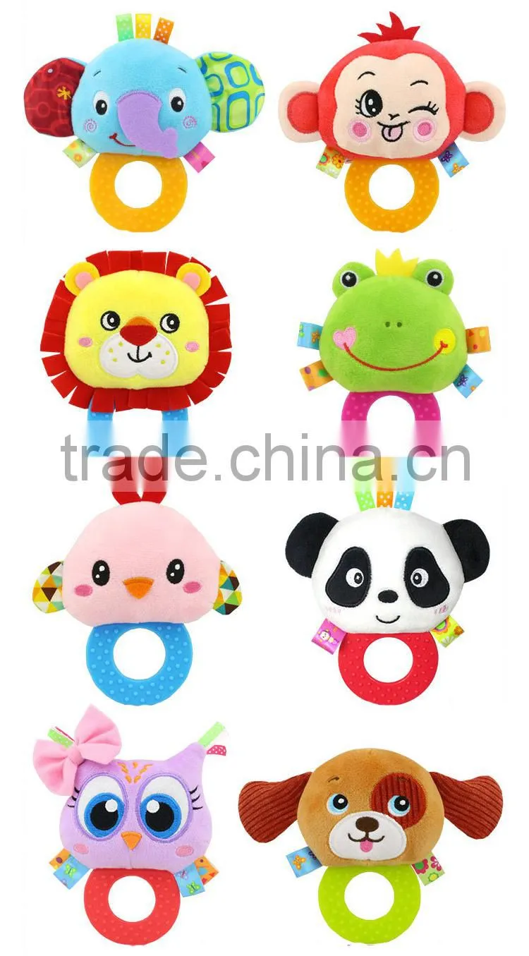 Lovely animal baby teether toys