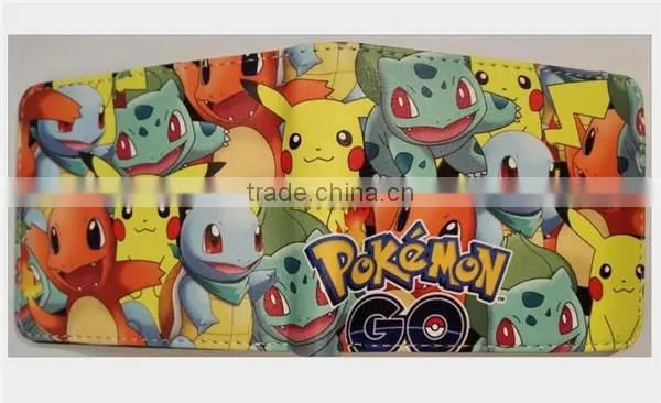 Hot Game Pokemon Go Wallet High Quality Pokemon Pikachu Money bag Pocket monster purse Cartoon Fold Wallet