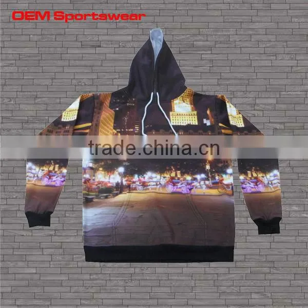 High quality custom sublimated hoodie with fleece hoodie