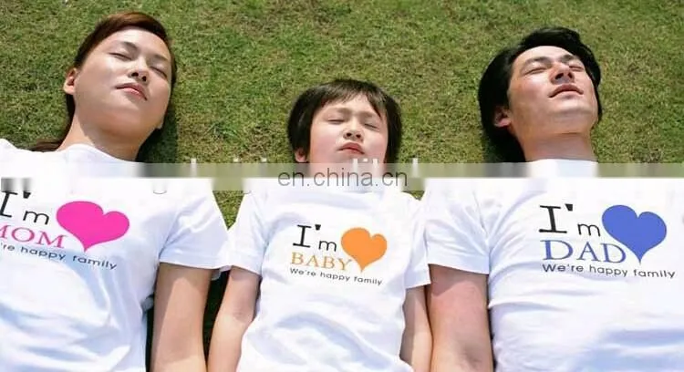 Fashional Customized Family Couple T-shirt