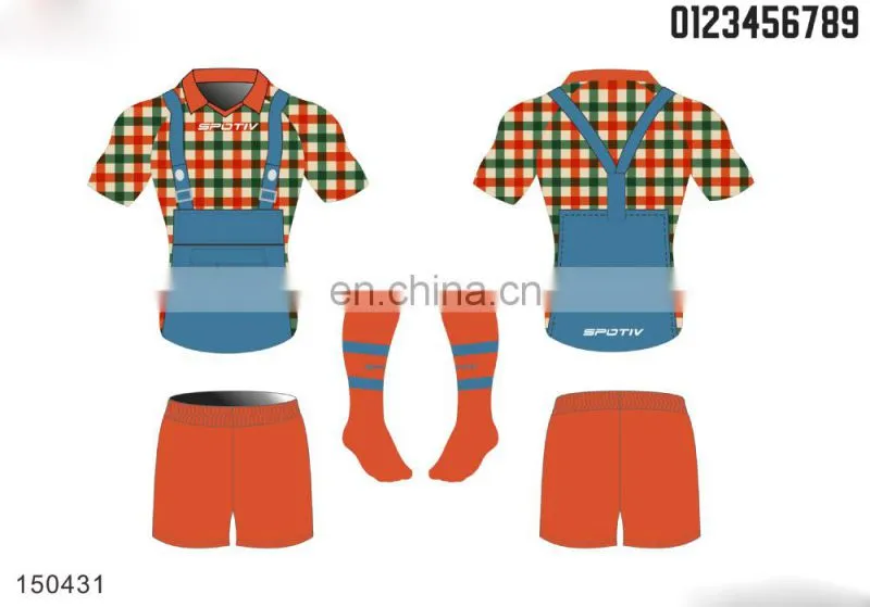 2016 custom trendy rugby jersey with sublimation