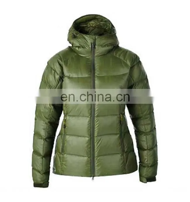 navy blue waterproof shell down jacket for woman cold weather