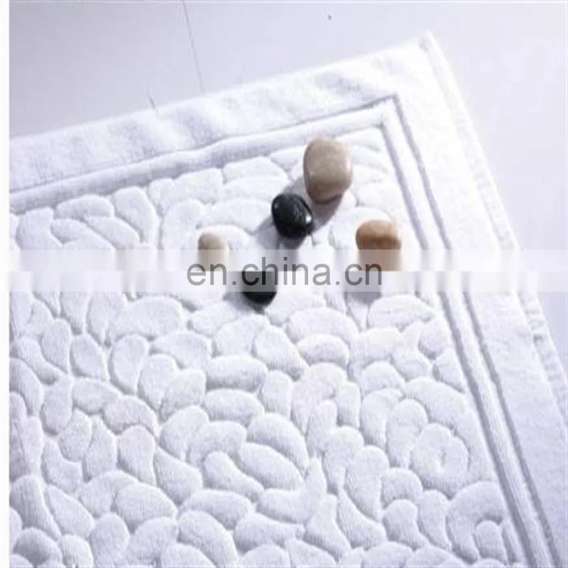 cheap 100% long stapled cotton non slip bath mat