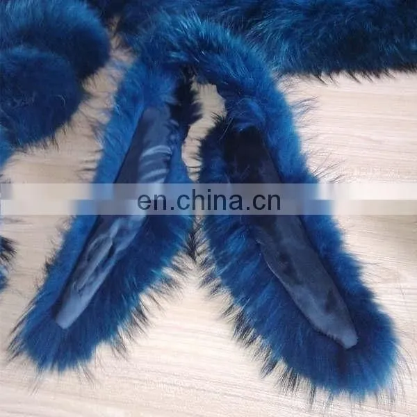 Detachable Chinese Raccoon fur collar