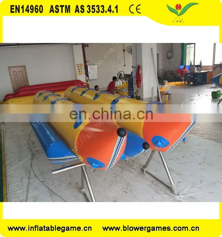 Commercial 10 people inflatable water flying banana boat for sale