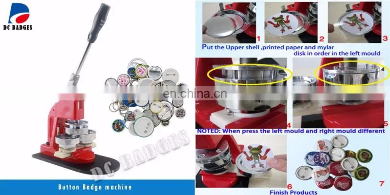 High quality cheap price manual button badge maker machine DCMA-001