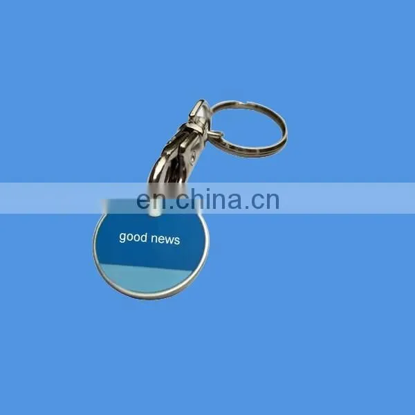 custom metal caddy coin, promotion trolley coin key chain