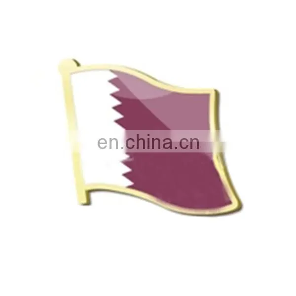 Qatar Flag nation day metal material Printing tin button badge