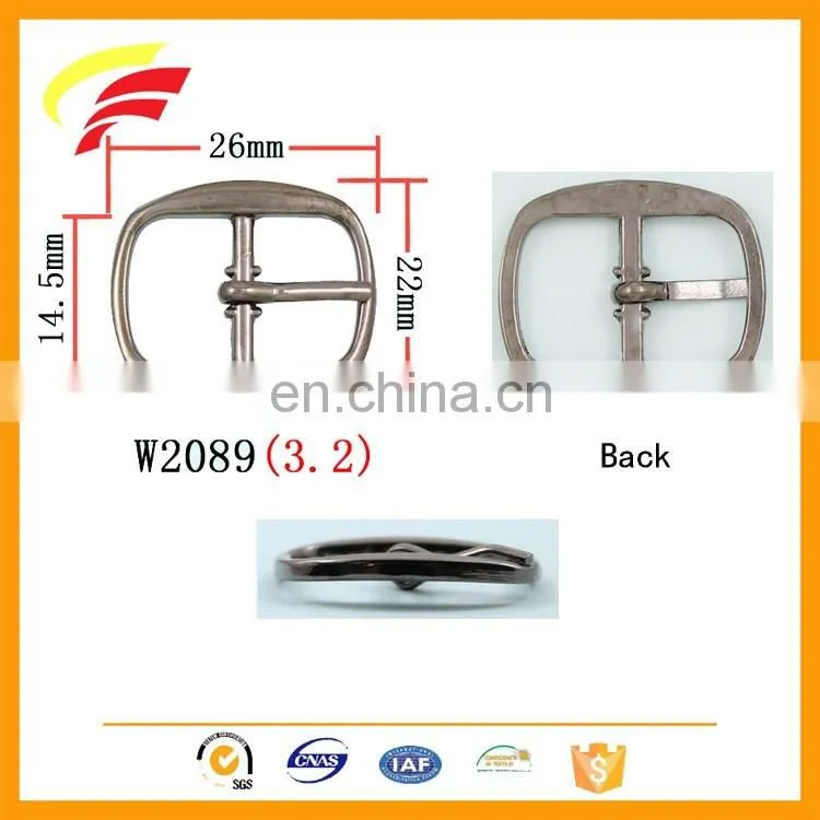 zinc alloy metal tri-glide adjustable strap pin buckle for bag