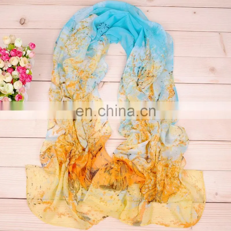 Professional factory wholesale high quality Fashion Chiffon Scarf