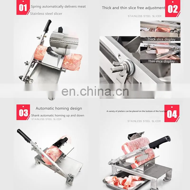 Mini Meat Slicer for home use /vegetable slicer/Small chicken beef lamb meat horizontal cutting machine slicer