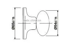 6351PB-ET:Trust ANSI Grade 3 Tubular Brass Knob lock with brass cylinder