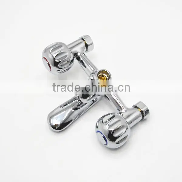 2015 upc practical wall mounted dual handwheels handle mixer bathub faucet