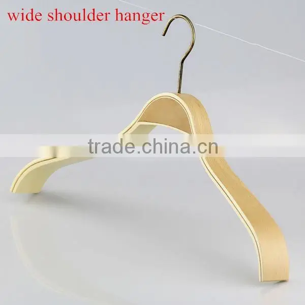 garment usage wooden material laminated hanger