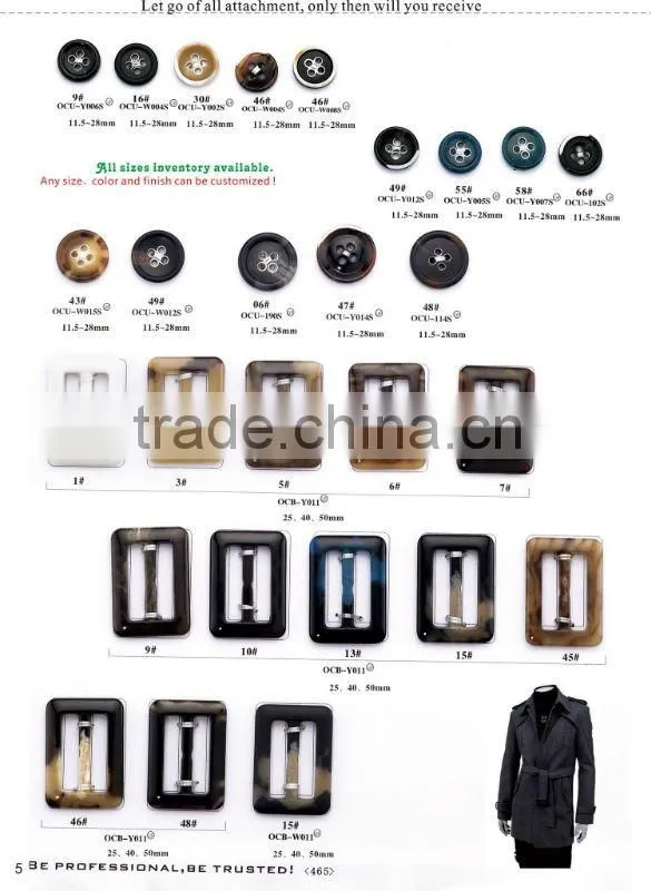 simple design buckle for men's coat belt with no decoration