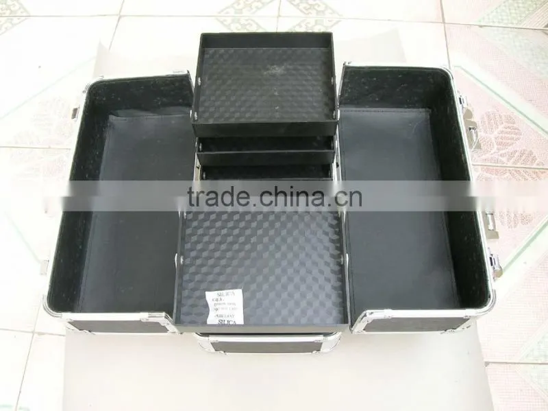 2013 new design aluminium Tattoo Kit Case , cosmetics case with plate inside and compartments size :370*230*270MM