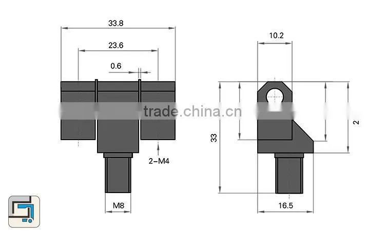 2015 new security Low price metal hinge for electric box use