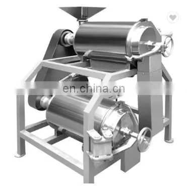 Dual channel fruit pulping machine