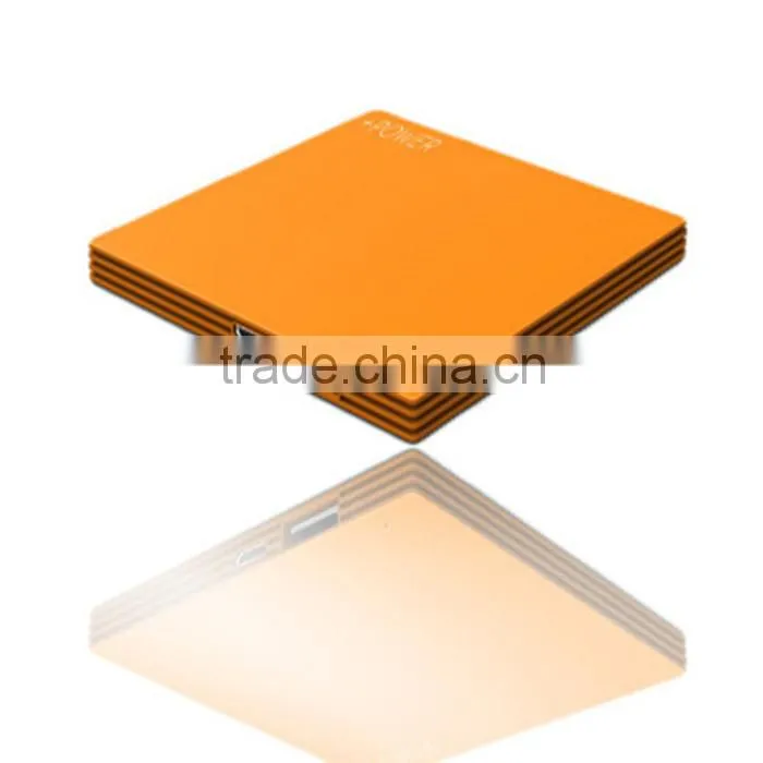 Custom metal suqare power bank 2500mah usb power bank