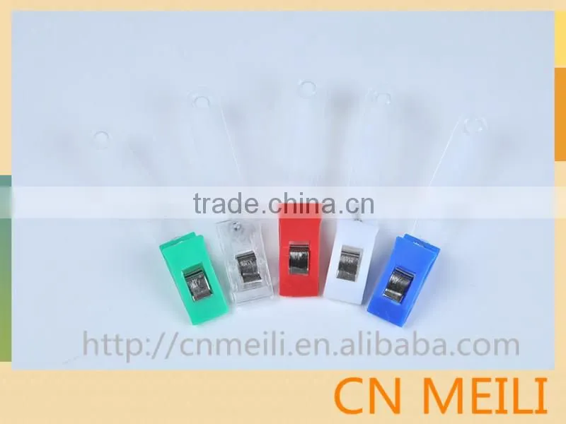 plastic name id badge card holder clip