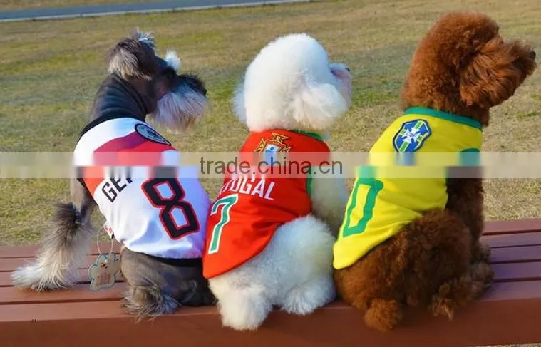 football clothes model world cup team pet dog clothes dog dresses