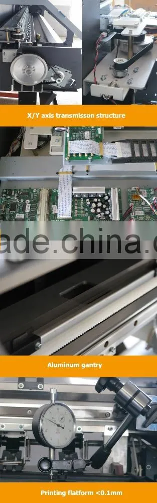 1.6m DX7printhead eco solvent flatbed printer