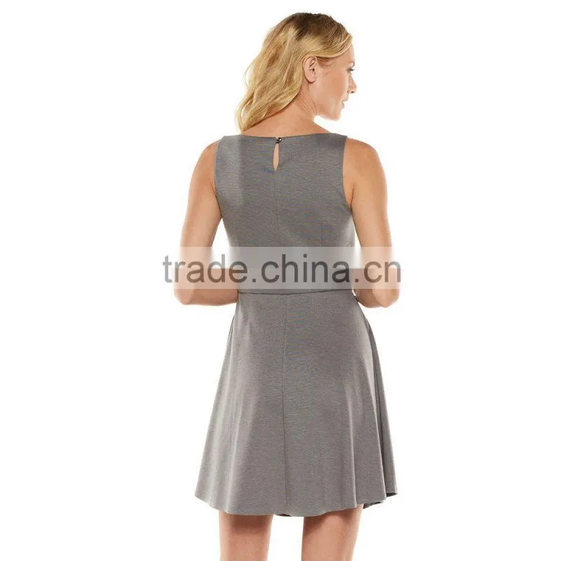 2015 china manufacturer customized the latest design A-line lace knit women dress
