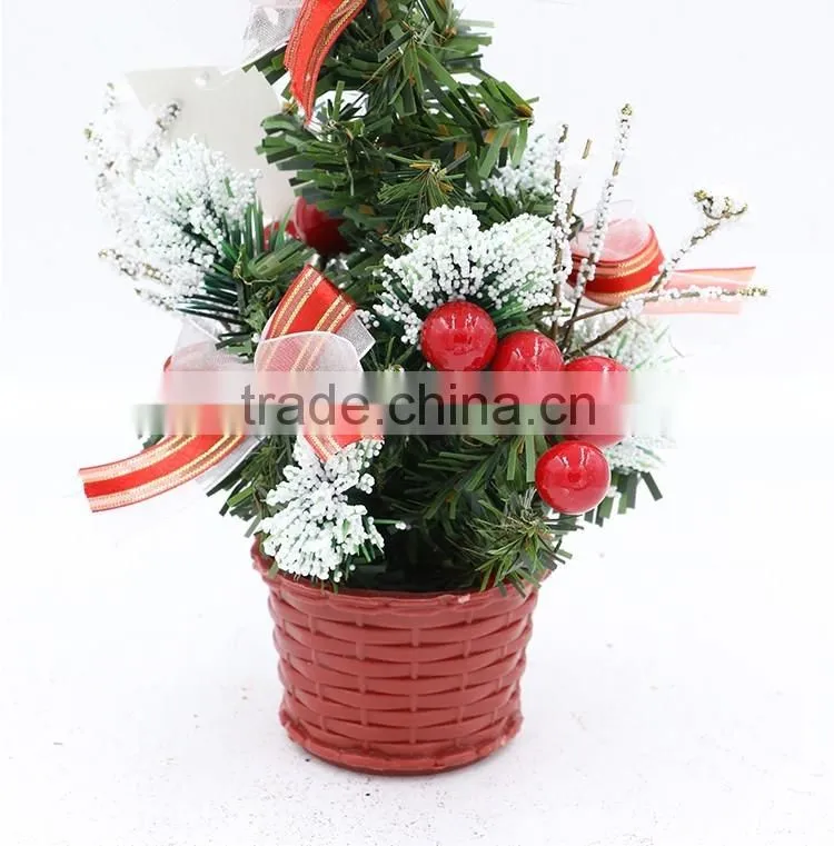 Christmas Tree &Accessories Red Mini Navidad Decoration