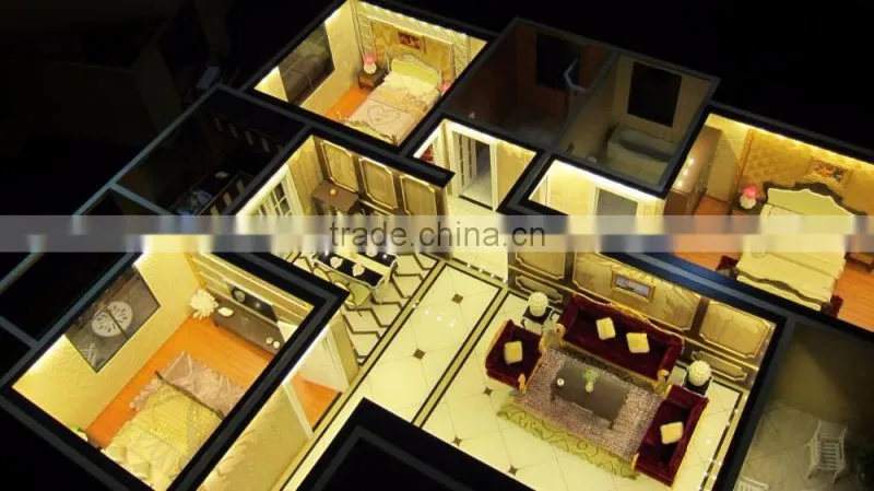 Customized 3D interior family model scale model making home layout model making 3d building model miniature