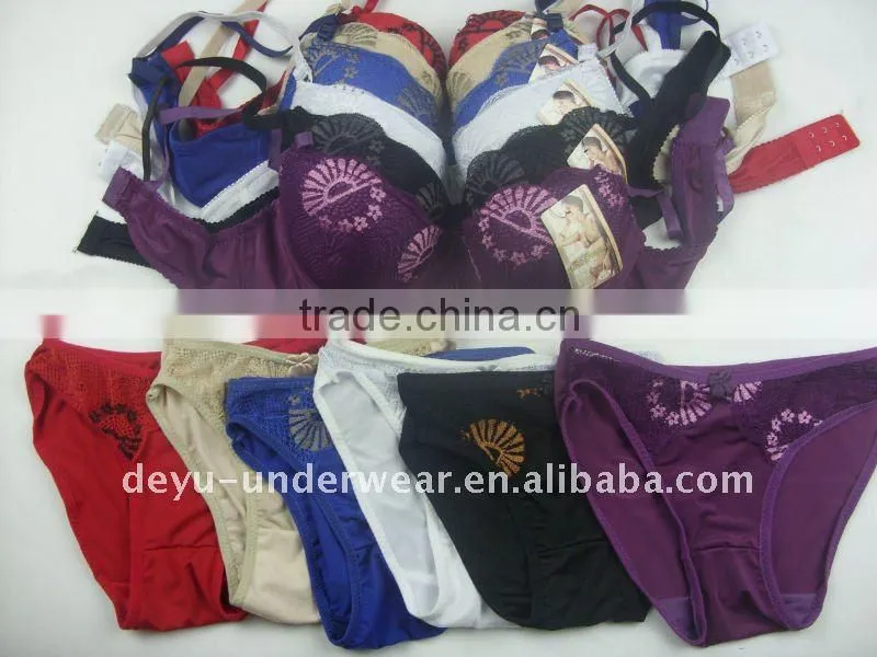 0.9USD Factory Provide Cheappest Available Sexy Bra And Panty New Design (kctz005)