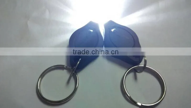 plastic battery led mini bicycle flashlight with high quality for promotion gifts